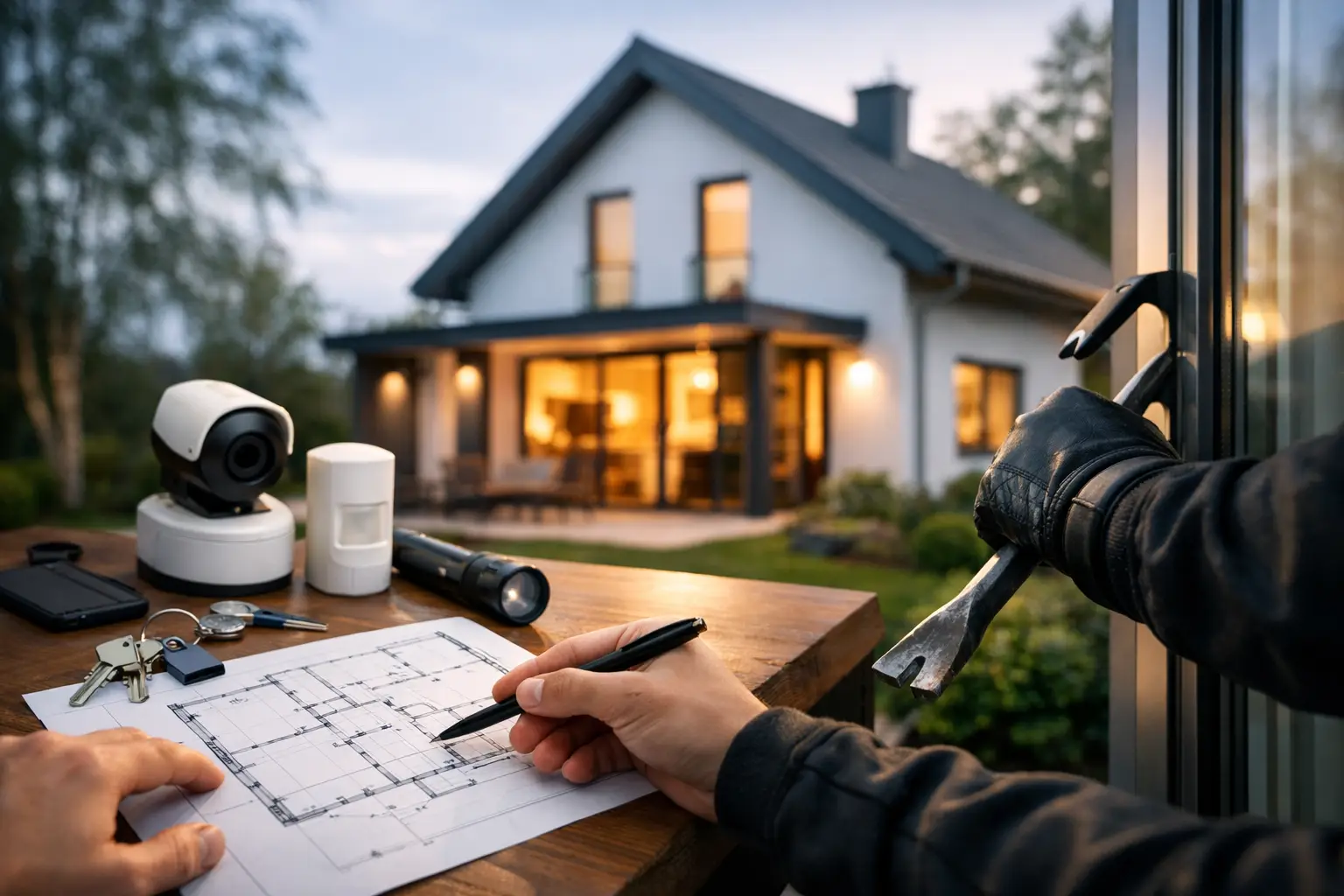 Einbruchschutz für Einfamilienhaus richtig planen