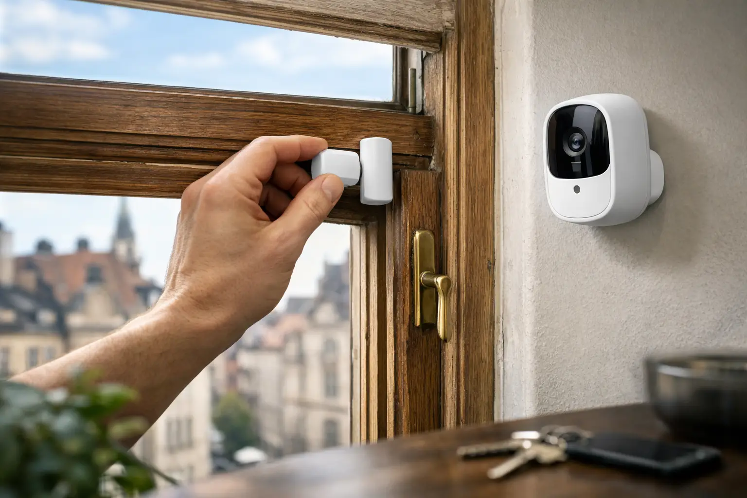 Einbruchschutz Altbau ohne Kabel nachrüsten