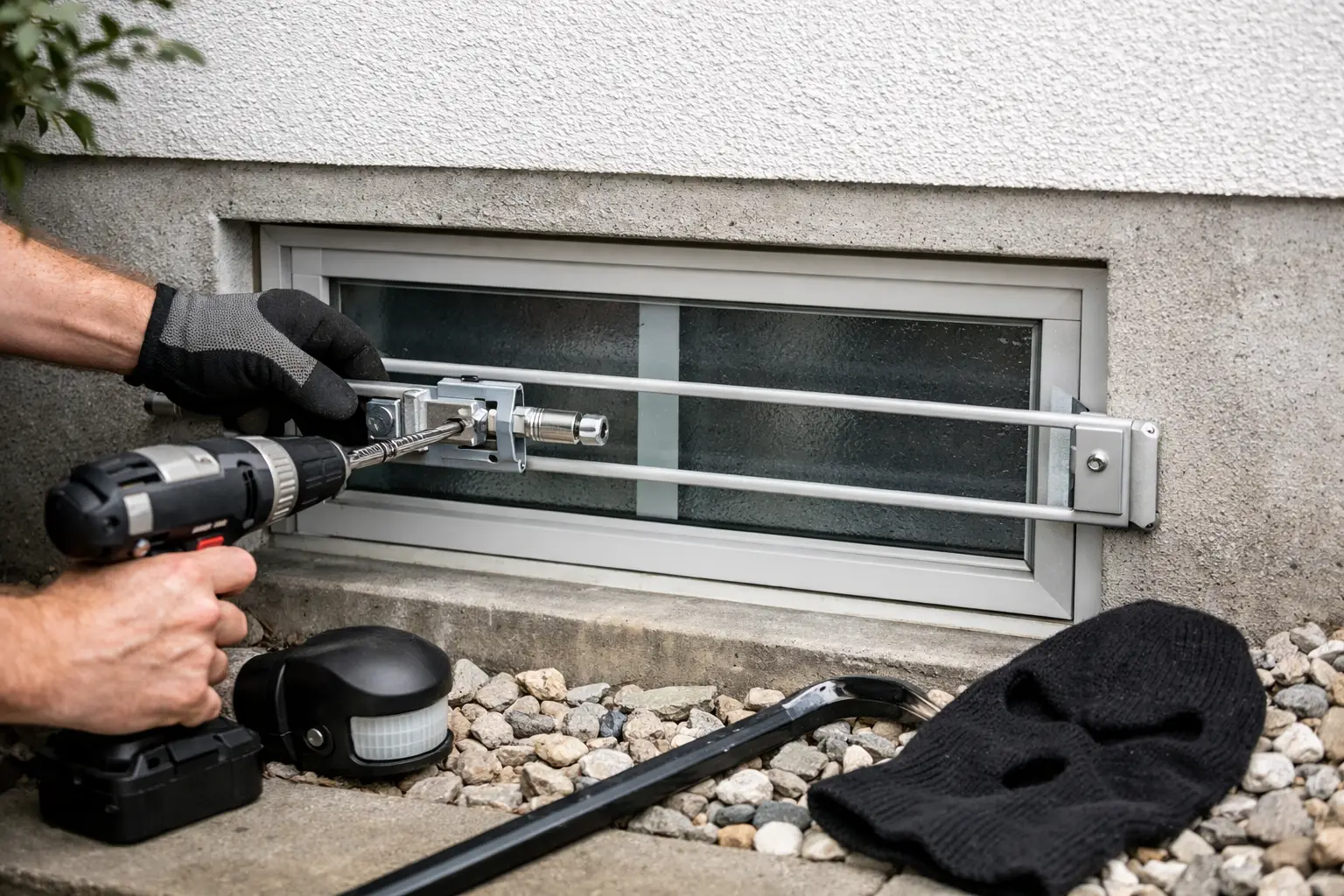 Einbruchschutz Kellerfenster am Haus nachrüsten